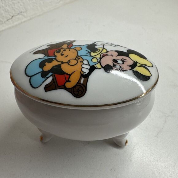 Minnie Mouse Trinket Box Jewelry Box Vintage Gift Collectible - Picture 5 of 16